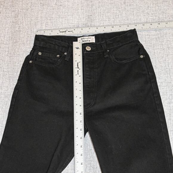 Reformation Black High Rise Jeans - Picture 9 of 10